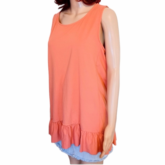 Zenana Outfitters Tops - Zenana Outfitters High Low Sleeveless Top Size XL